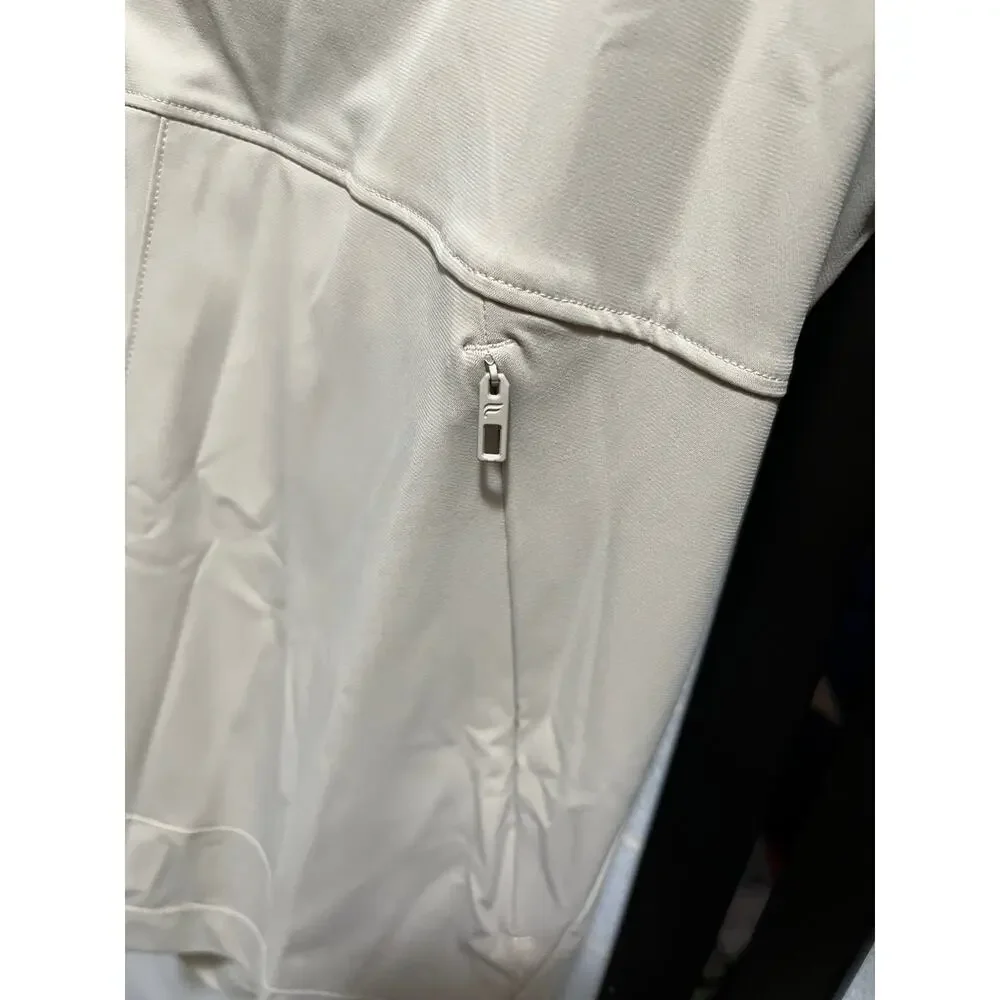 NWT Fabletics Men’s The One Jacket XS Brutalist Khaki Quick-Dry‎ Lightweight Zip